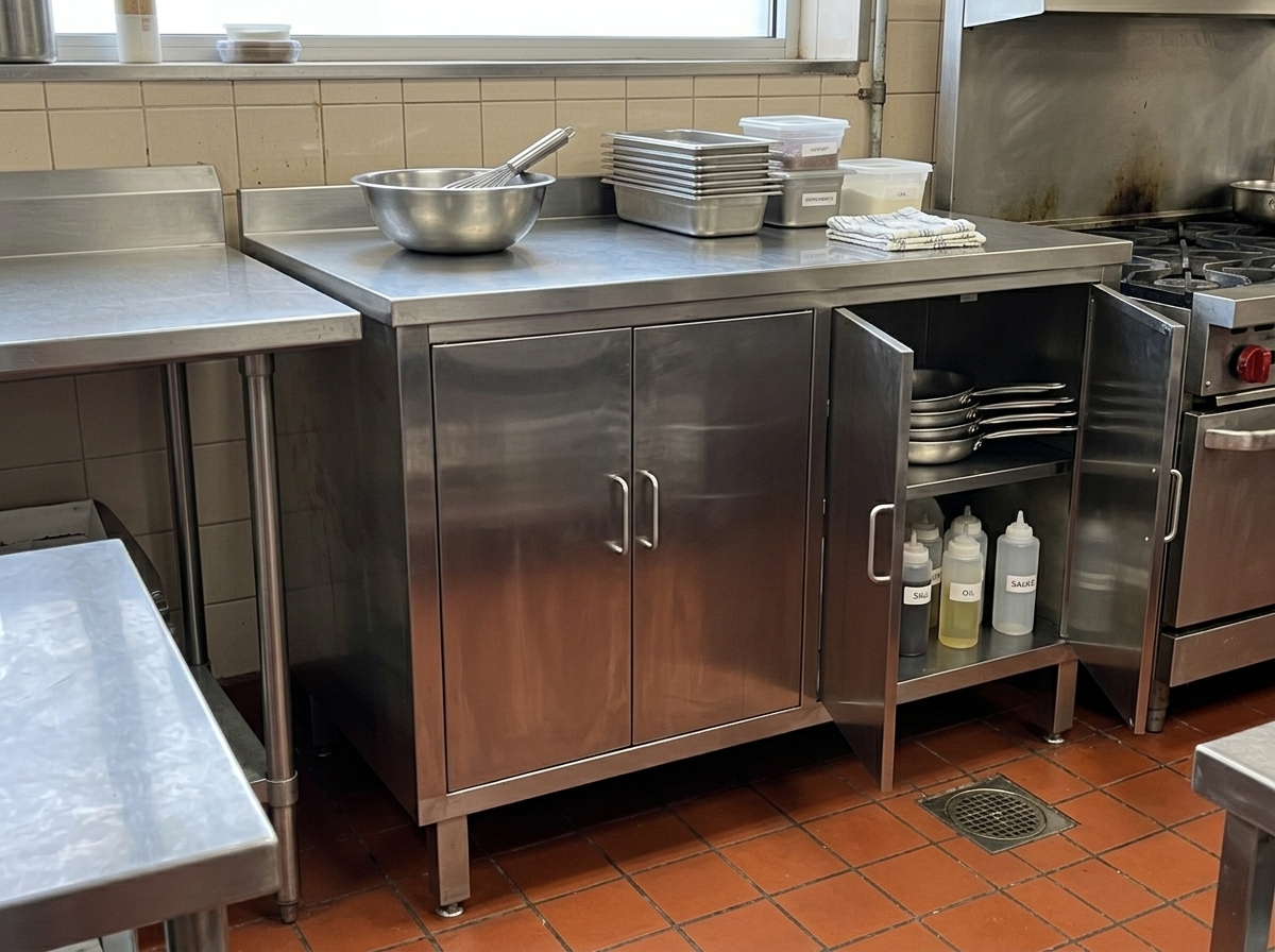 Counter with flap doors — photo 2 of 4