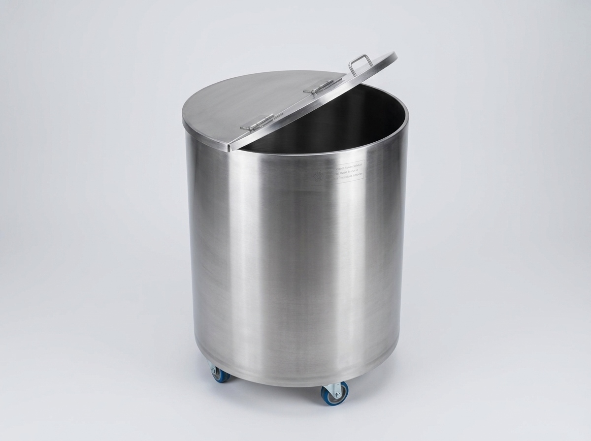 Stainless Steel Cylindrical Container