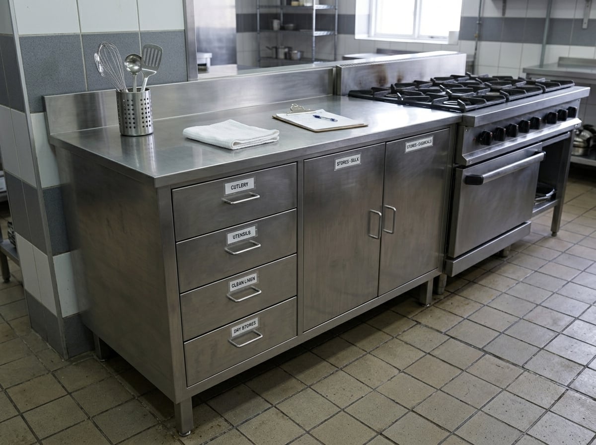 Counter with 4 Drawers and Flap Doors — photo 3 of 4