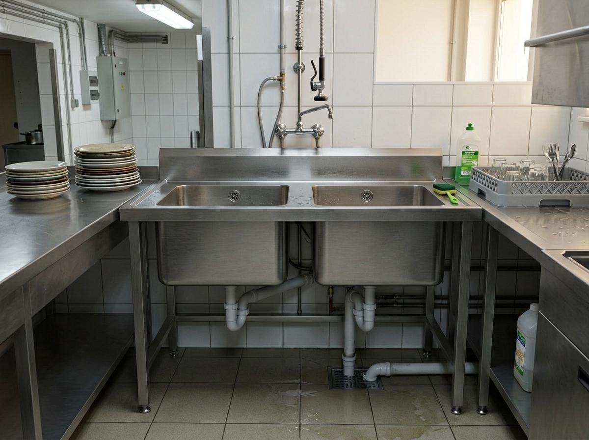 Double Bowl Sink Table — photo 6 of 6