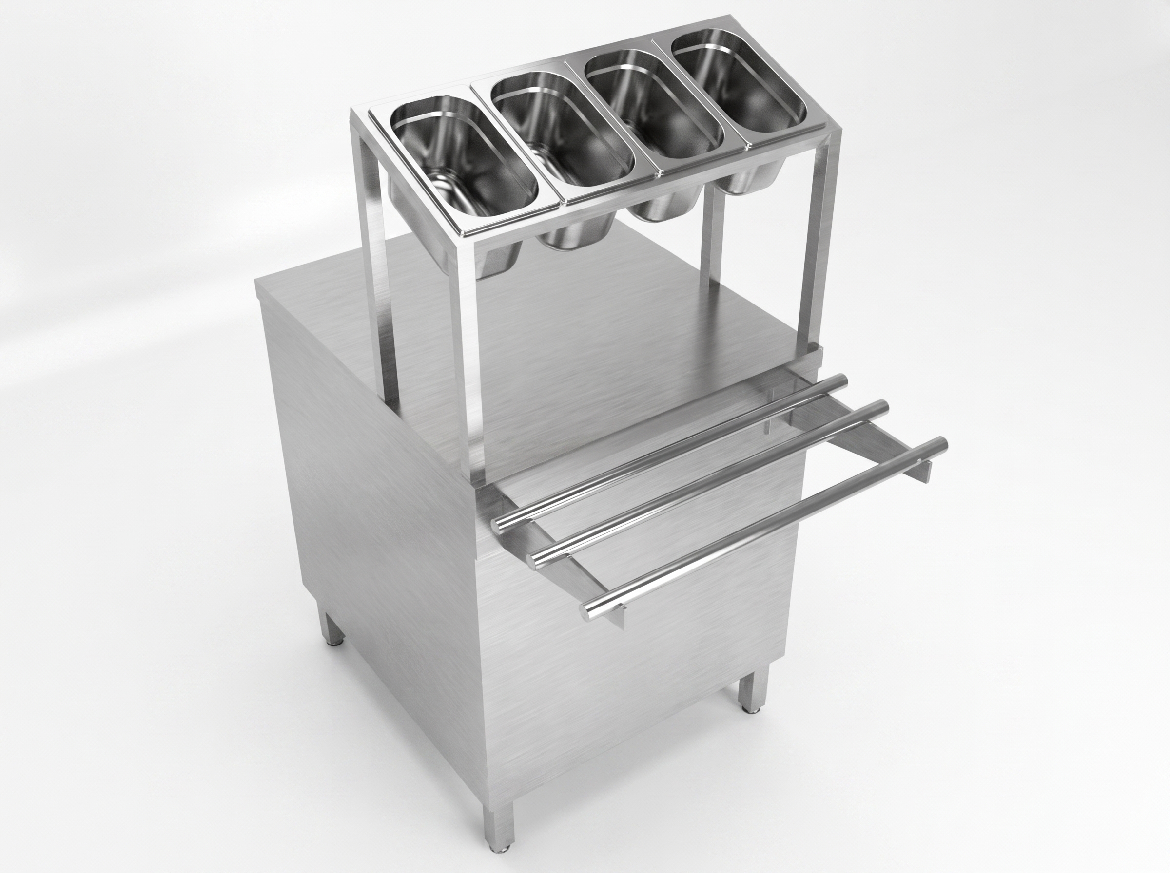 Cutlery Counter with tray slider