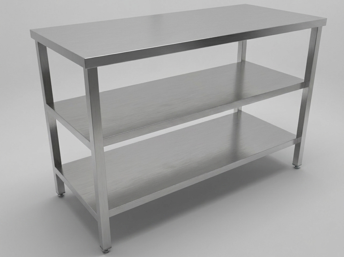 Work Table with 2 under shelves