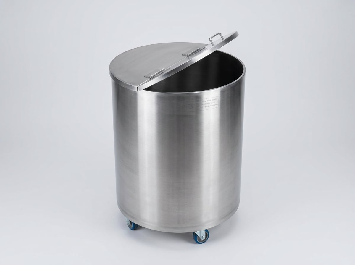Stainless Steel Cylindrical Container