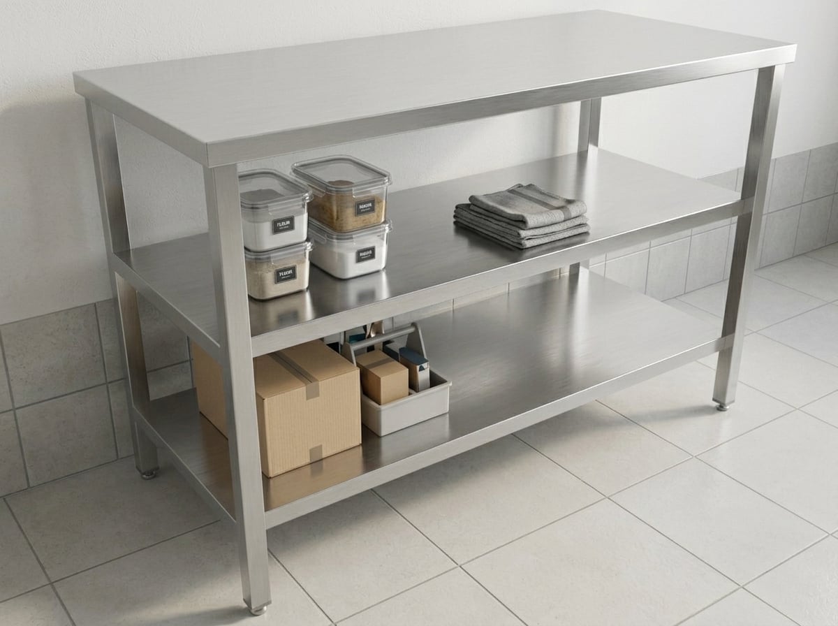 Work Table with 2 Undershelves — photo 3 of 3