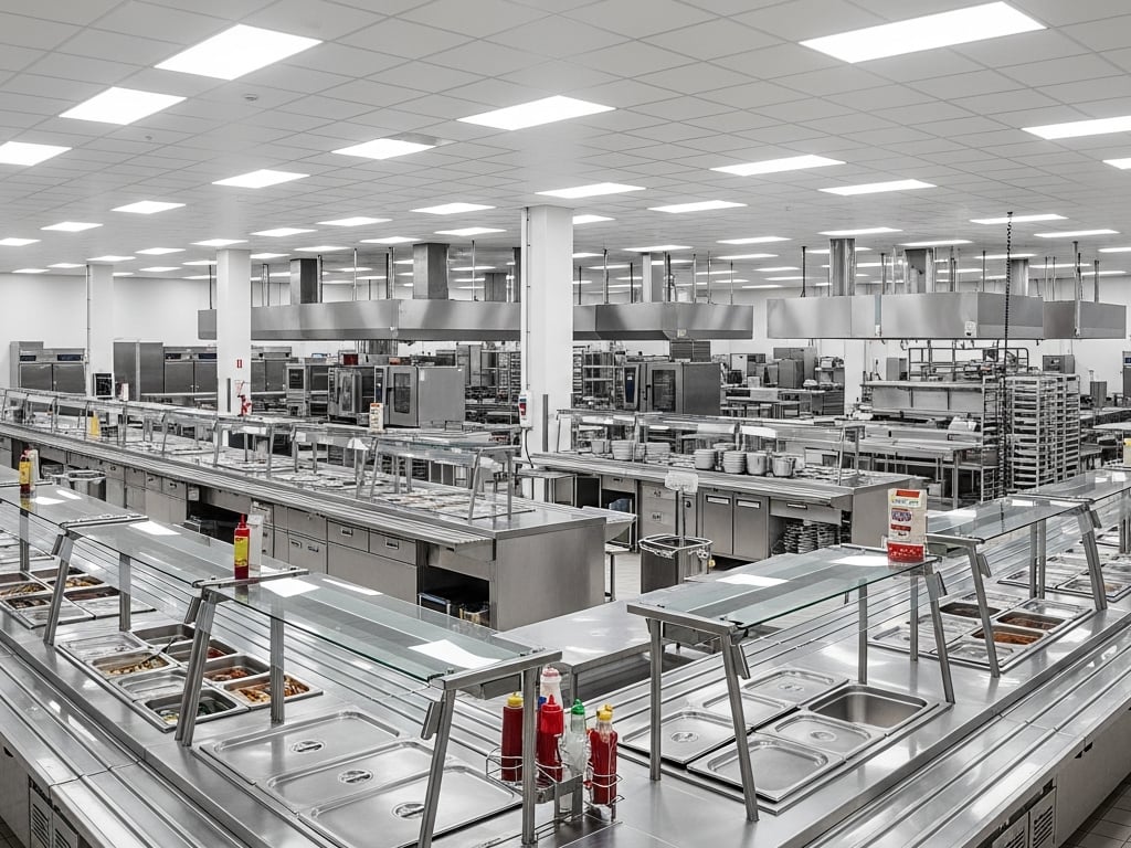 Industrial Cafeteria Serving Line